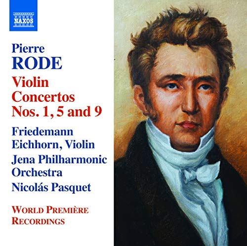 CD cover featuring a portrait of composer Pierre Rode and text details.