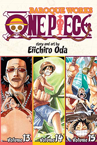 One Piece 3-in-1 manga volume 5 cover featuring Luffy and other characters.