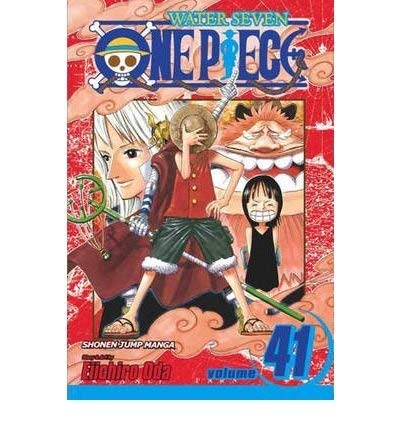 Manga cover of One Piece volume 41 featuring Luffy and other characters on red.