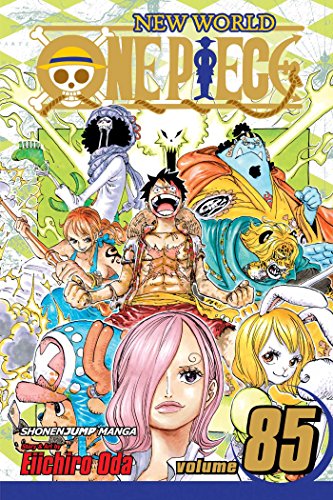 Cover of "One Piece, Vol. 85" manga featuring a group of characters.