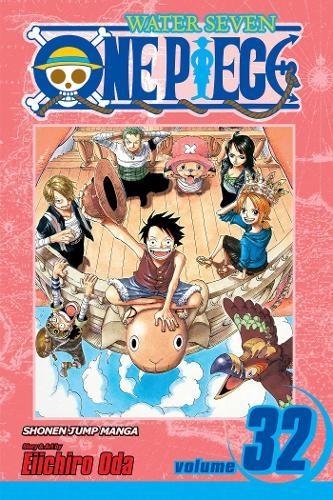 Manga cover of One Piece Volume 32 featuring the Straw Hat crew on deck.