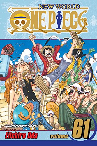 One Piece manga volume 61 cover with Straw Hat Pirates sailing.