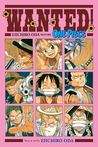 Manga cover titled Wanted! Eiichiro Oda Before One Piece featuring a grid of characters.