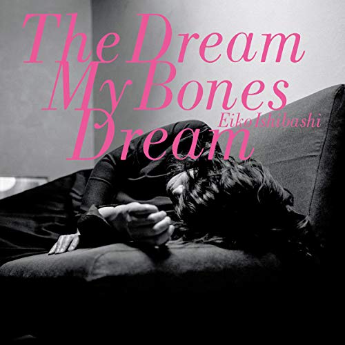 Black and white album cover featuring a person and a dog resting.