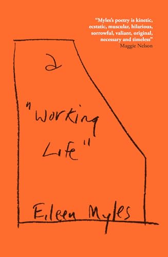 Book cover with orange background, hand-drawn black text, and a simple black outline shape.