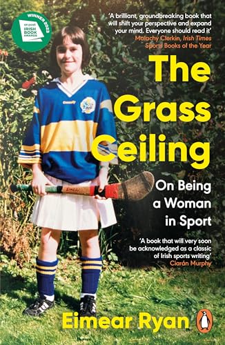 Book cover featuring a young woman in sports uniform holding a hurley stick.