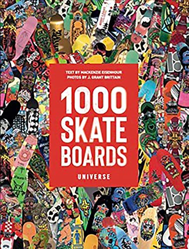 Book cover featuring a collage of colorful skateboards and bold white text.