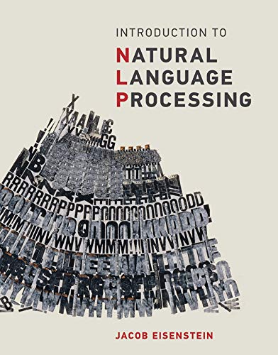 Book cover: "Introduction to Natural Language Processing" with text-based castle illustration.