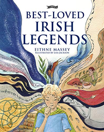 Book cover: "Best-Loved Irish Legends" with illustrated Celtic imagery.