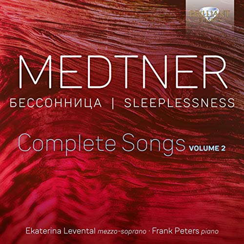 CD cover for Medtner’s “Sleeplessness, Complete Songs, Vol. 2” by Levental.