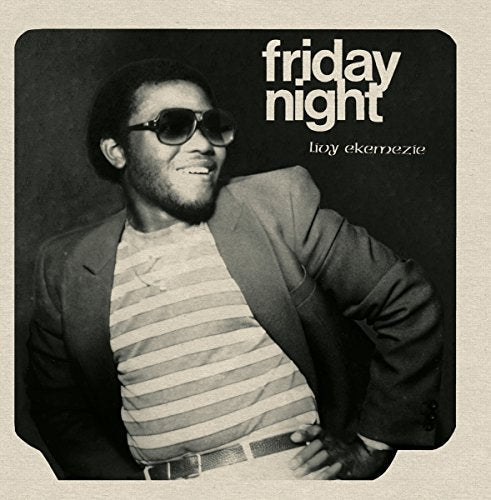 Black and white album cover featuring Livy Ekemezie in sunglasses.