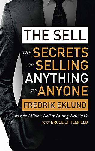Book cover: "The Sell" by Fredrik Eklund, featuring a man in a suit.