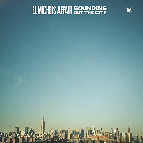 AlbumCure album cover featuring a city skyline under a vast, clear blue sky.