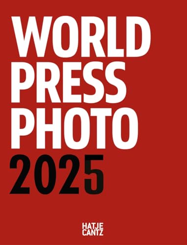 Red cover with white text “WORLD PRESS PHOTO 2025” and publisher logo.