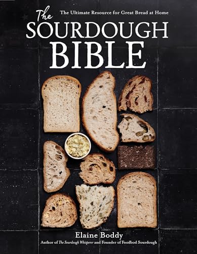Book cover featuring various slices and loaves of rustic sourdough bread.