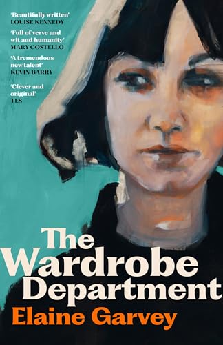 Oil painting style book cover featuring a woman's face against a teal background.