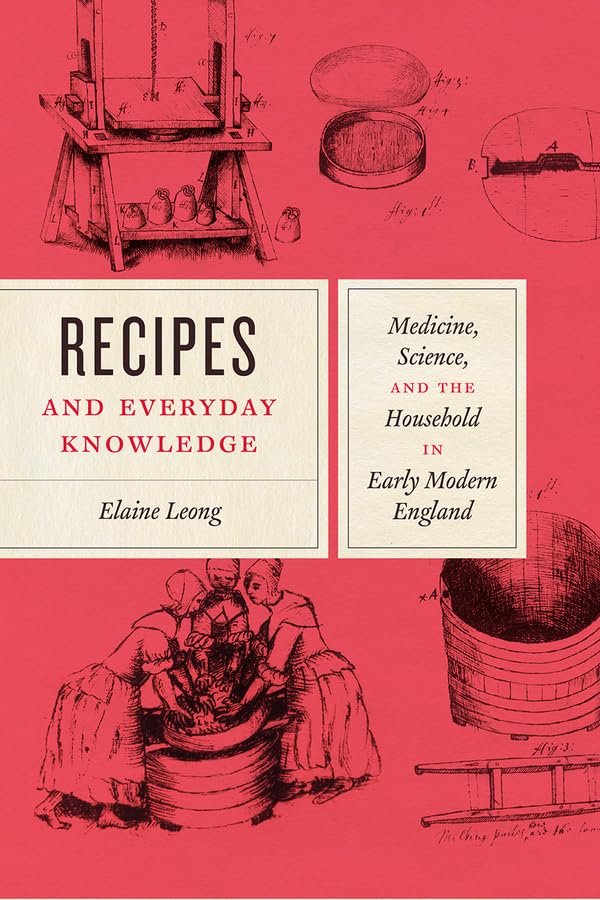 Book cover: “Recipes and Everyday Knowledge: Medicine” with historical illustrations.