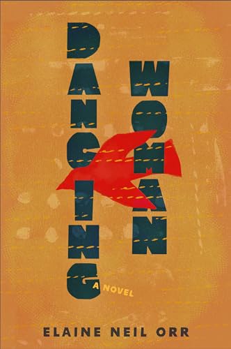 Book cover: “Dancing Woman” title with a red bird shape.