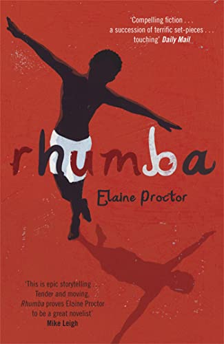 Red book cover with silhouetted dancer and the title "Rhumba" in white.