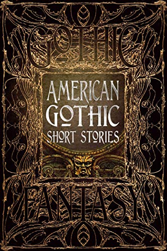Ornate book cover for “American Gothic Short Stories” with a mask.