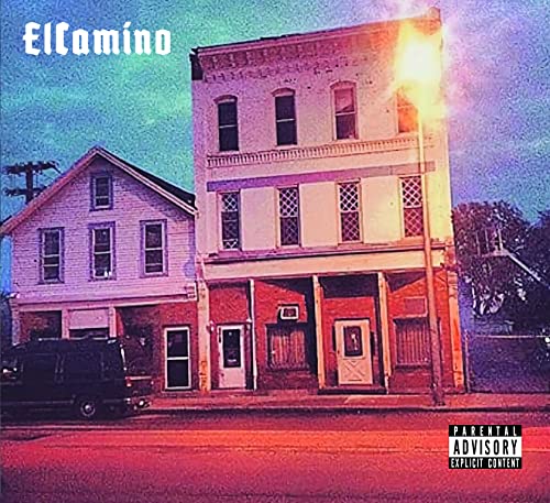 CD cover for Elcamino, showing a building and street scene at dusk.