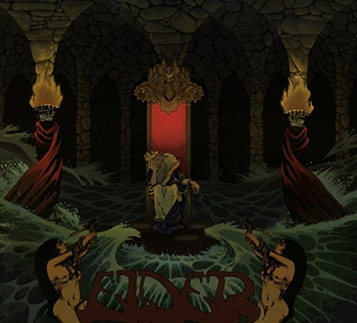 CD cover: throne room scene with figures and flowing red fabric.