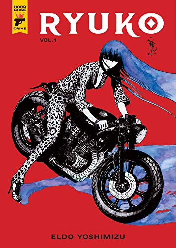 Ryuko Vol. 1 cover: woman on a motorcycle, black and white art.