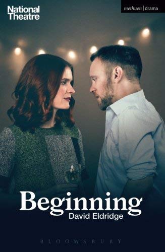 Play cover featuring two actors facing each other, titled "Beginning.