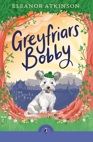 An illustrated book cover featuring a small white terrier wearing a green hat.