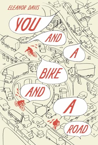 Book cover with red text and line-art illustration of cyclists and roads.