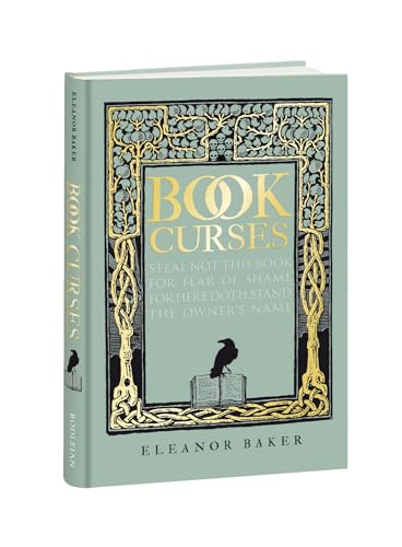 Pale green book cover with ornate gold frame, skull motifs, and a raven.