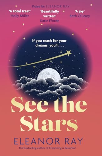 Book cover: dark sky, moon, clouds, and a shooting star above title.