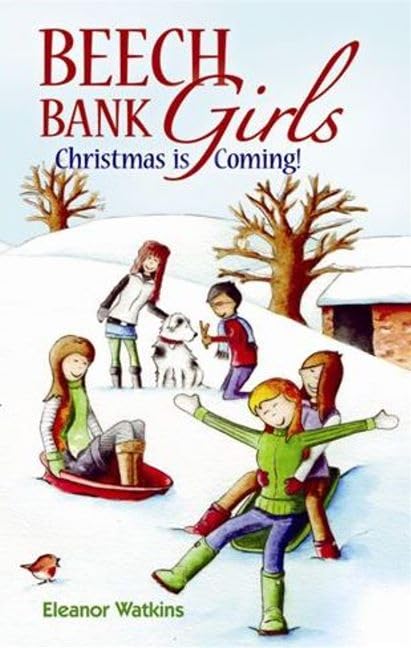 Book cover depicting children sledding in a snowy winter landscape.