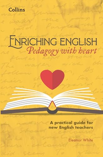Book cover with open book illustration, red heart, and yellow background.
