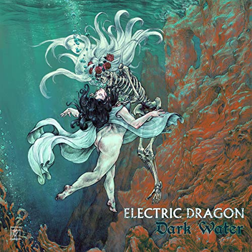 CD cover: skeletal figure embracing a woman underwater, teal and orange tones.