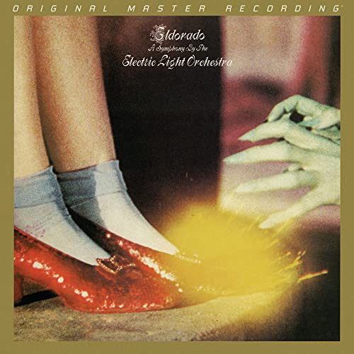CD cover of Electric Light Orchestra’s “Eldorado” featuring ruby slippers.