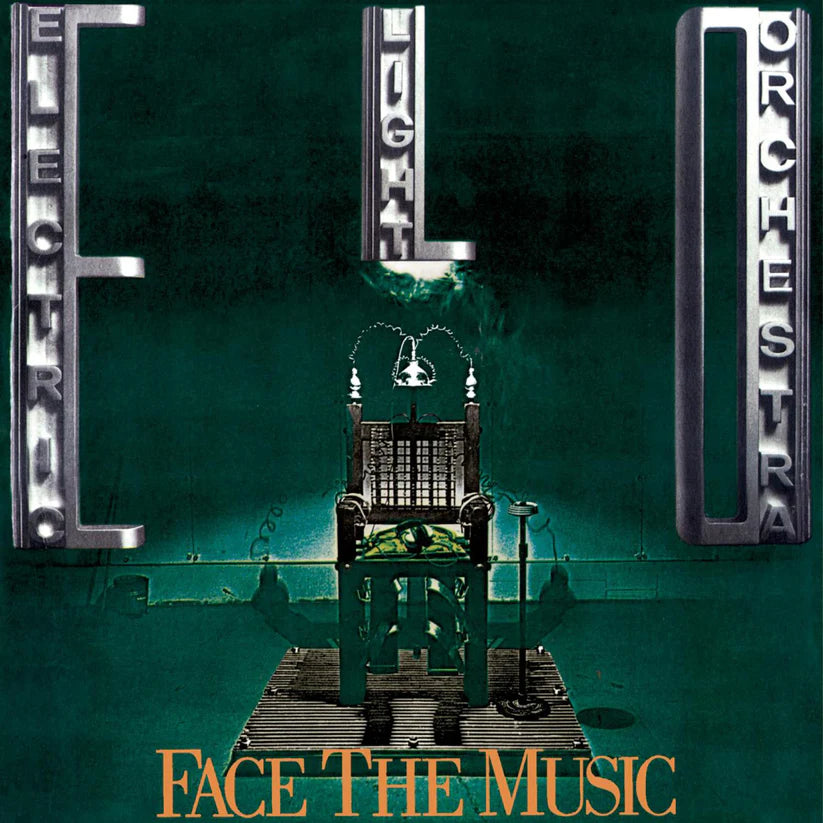 Electric Light Orchestra "Face The Music" vinyl album cover, red text.
