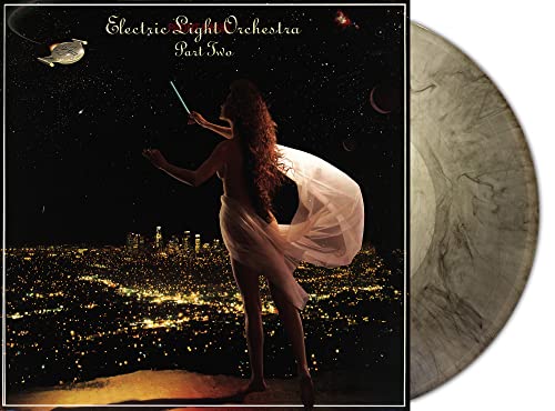 Electric Light Orchestra Part Two vinyl record with grey marble effect.
