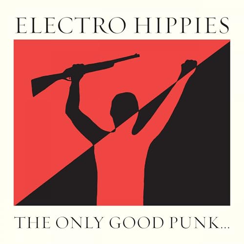 CD cover: Silhouette of a person holding a rifle against a red background.