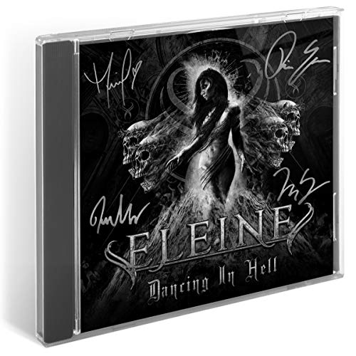 Signed Eleine "Dancing In Hell" CD with dark, gothic imagery.