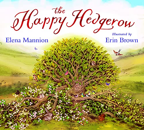 Book cover: a green hedgerow tree filled with colorful birds and animals.