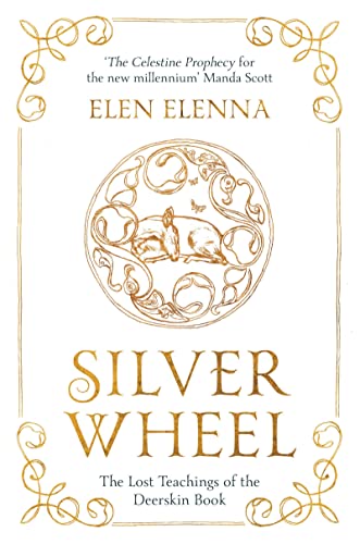 Book cover titled Silver Wheel with a gold illustration of a deer in a circle.