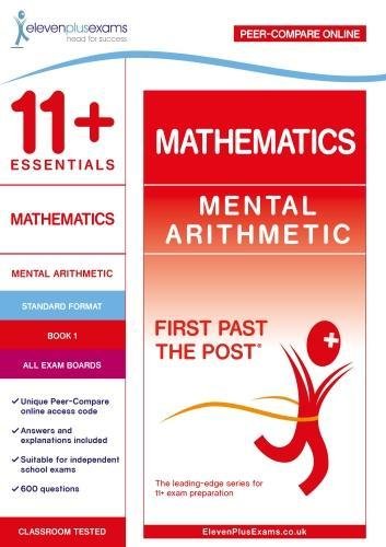 Front cover of 11+ Essentials Mathematics Mental Arithmetic Book 1 study guide.