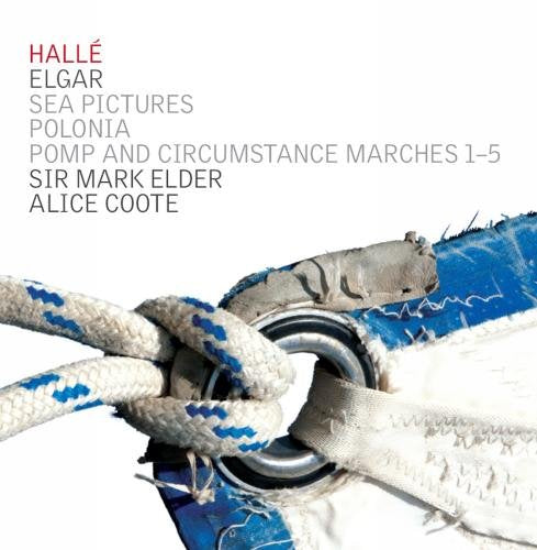 "CD cover featuring a knotted rope with blue and white fabric, white background."