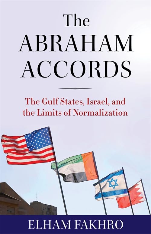 Book cover with flags of the US, UAE, Israel, and Jordan.