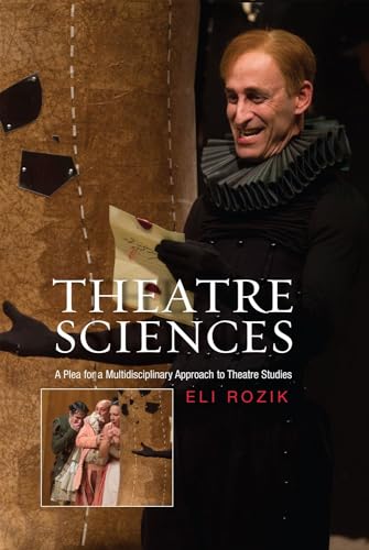 Book cover featuring a performer in Elizabethan costume and text: "Theatre Sciences.