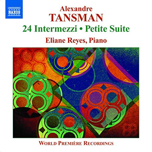 CD cover for Tansman’s “Intermezzi” featuring abstract colorful circles.