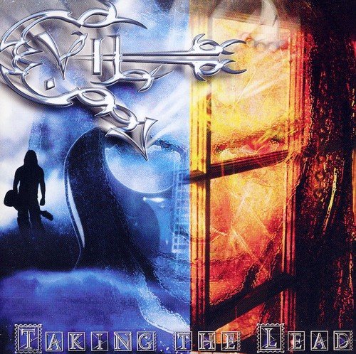 CD cover for "Taking The Lead" by Elias Viljanen, split blue and orange.
