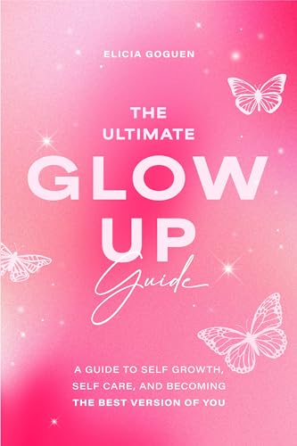Book cover with pink gradient background, white text, and butterfly illustrations.