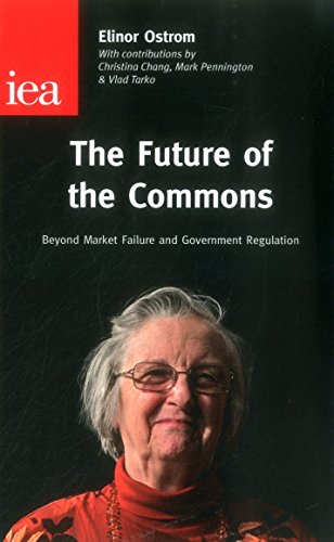 Book cover featuring Elinor Ostrom’s portrait and title “The Future of the Commons.”
